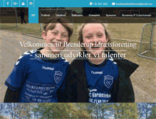 Tablet Screenshot of brenderup-if.dk
